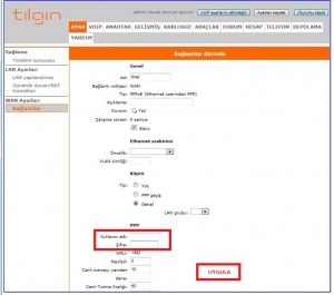 'Tılgın HG1332' Modem Kurulumu ve Kablosuz Ayarlar_4